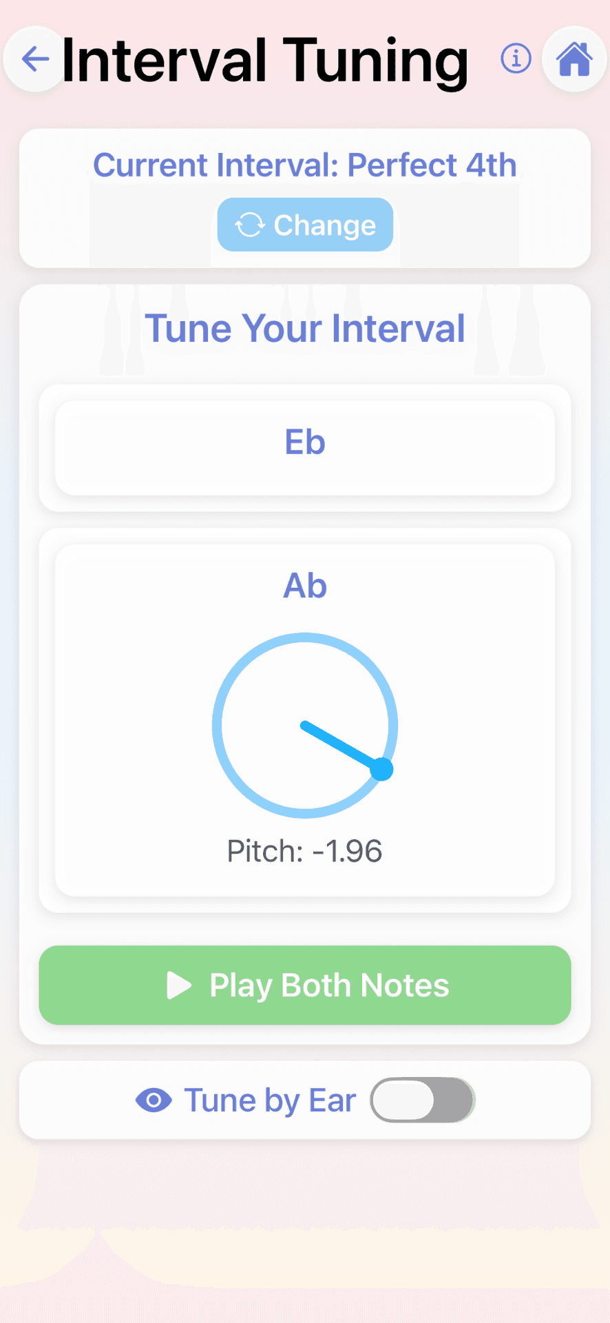 Just Intonation Mobile App screenshot 2